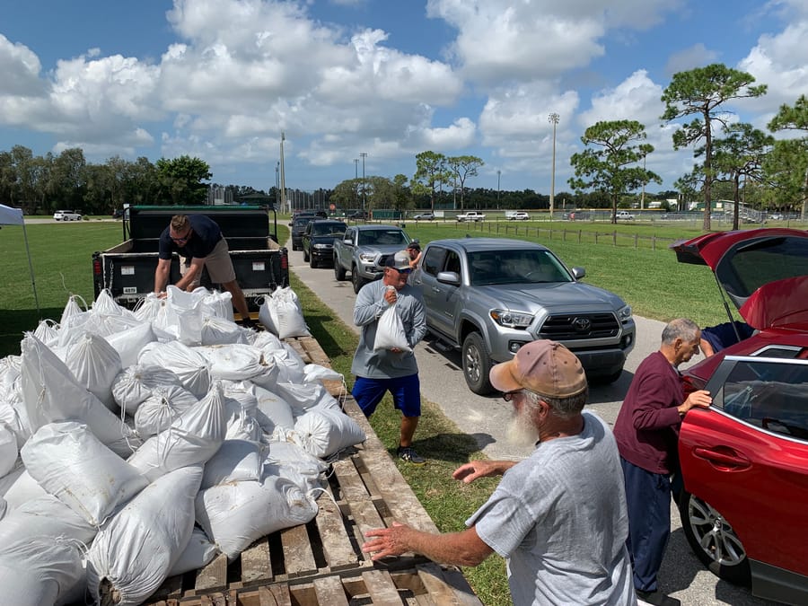 Sandbags - Hurricane Ian