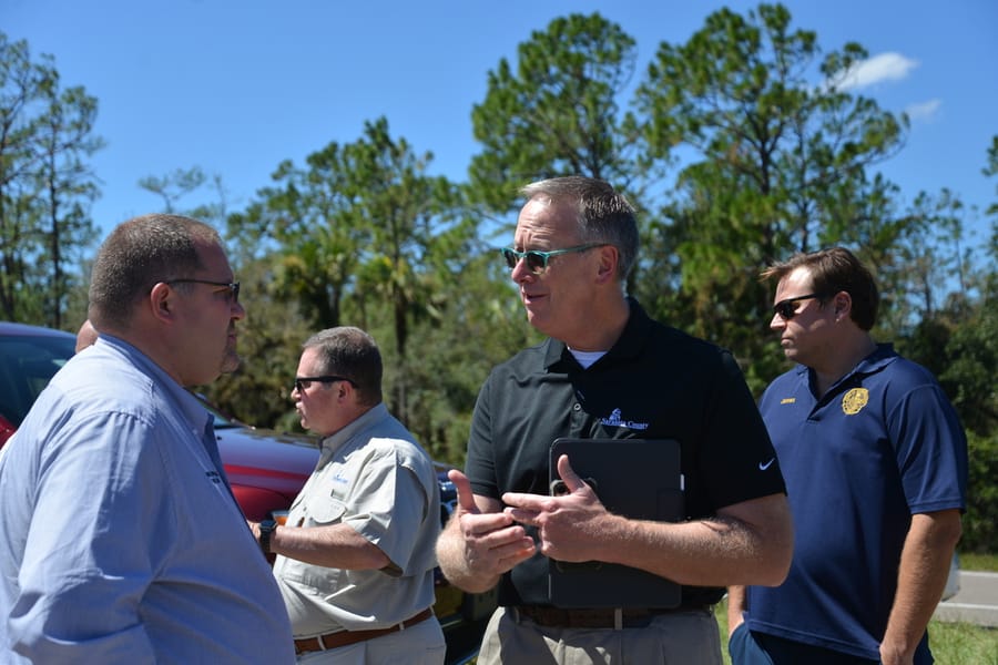 Governor Ron DeSantis visit - Hurricane Ian