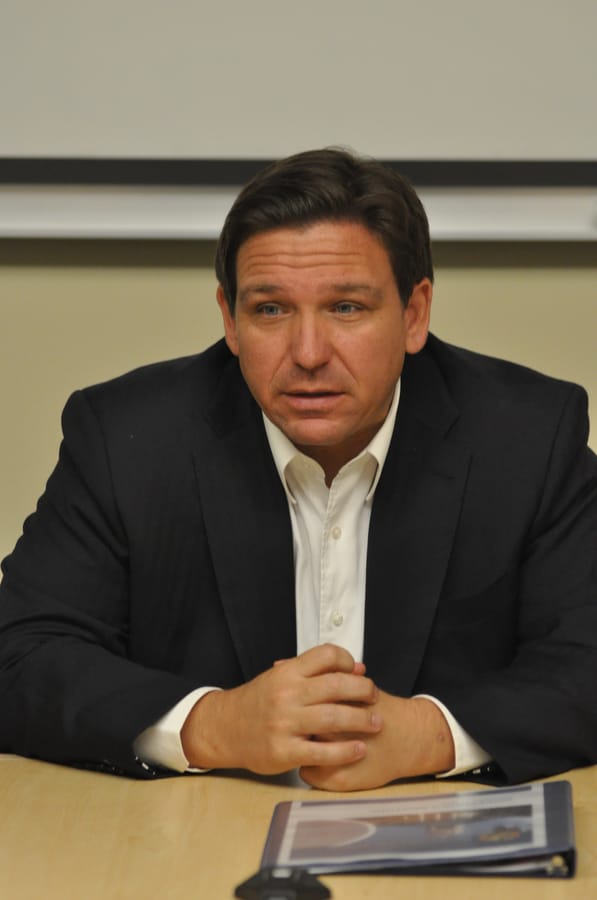 Governor Ron DeSantis visit - Hurricane Ian