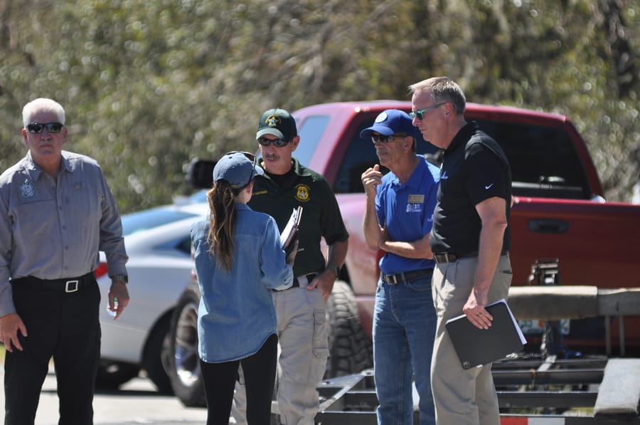 Governor Ron DeSantis visit - Hurricane Ian
