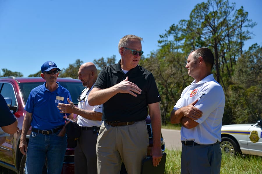 Governor Ron DeSantis visit - Hurricane Ian
