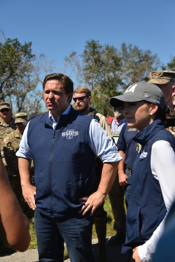 Governor Ron DeSantis visit - Hurricane Ian