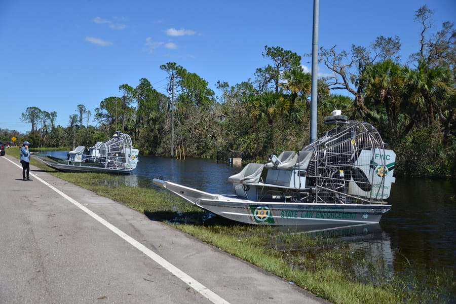 Governor Ron DeSantis visit - Hurricane Ian