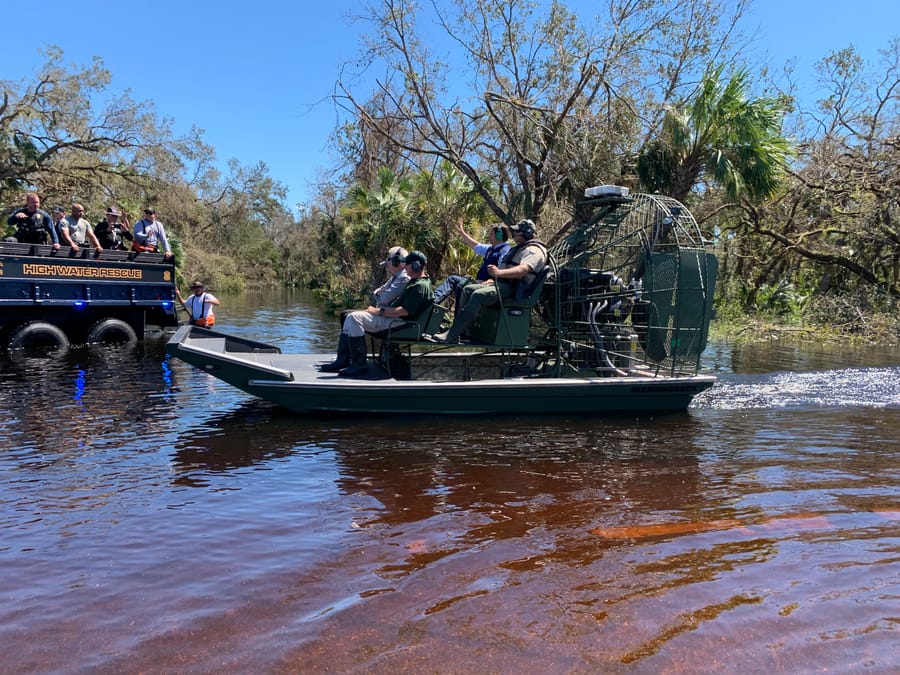 Governor Ron DeSantis visit - Hurricane Ian