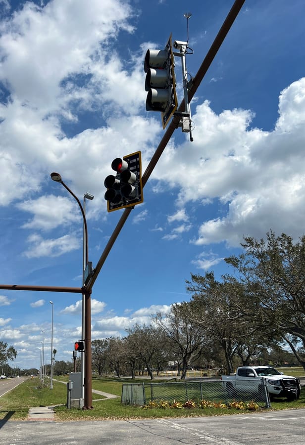 Hurricane Ian - traffic signals
