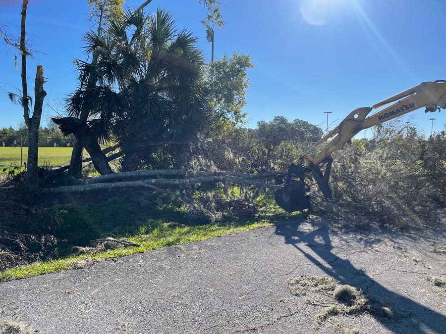 Hurricane Ian - debris clearing