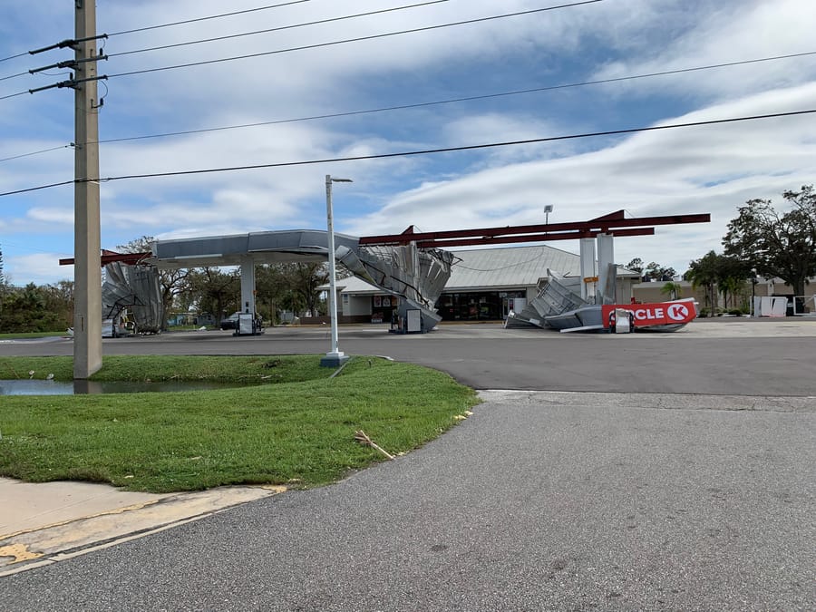 Hurricane Ian - South county gas station