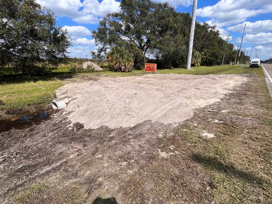 [vegetative storm debris drop-off