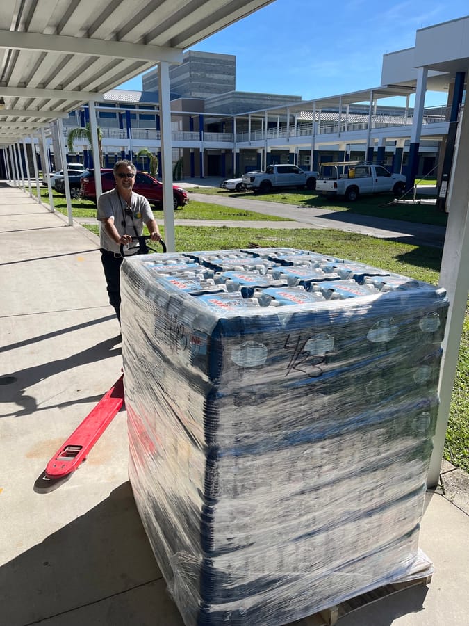 Hurricane Ian shelter - North Port High School