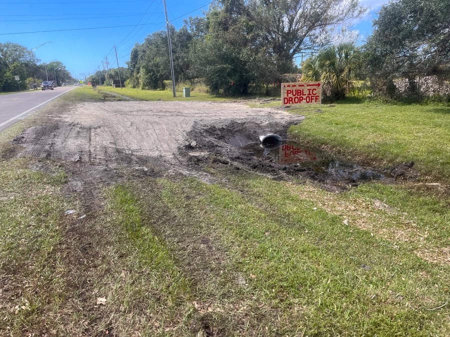 [vegetative storm debris drop-off