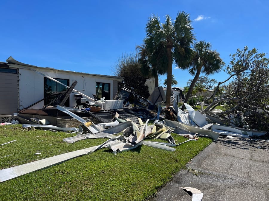 Hurricane Ian - mobile home park