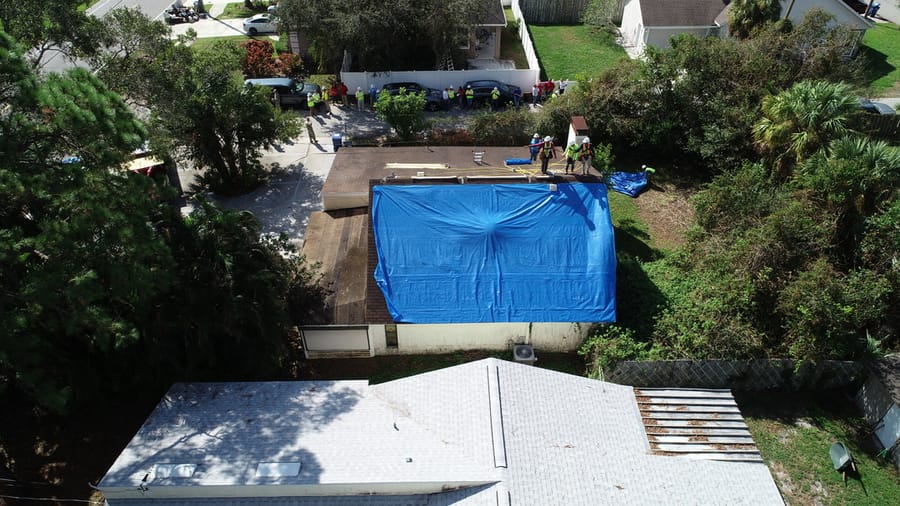 Hurricane Ian - Blue Roof