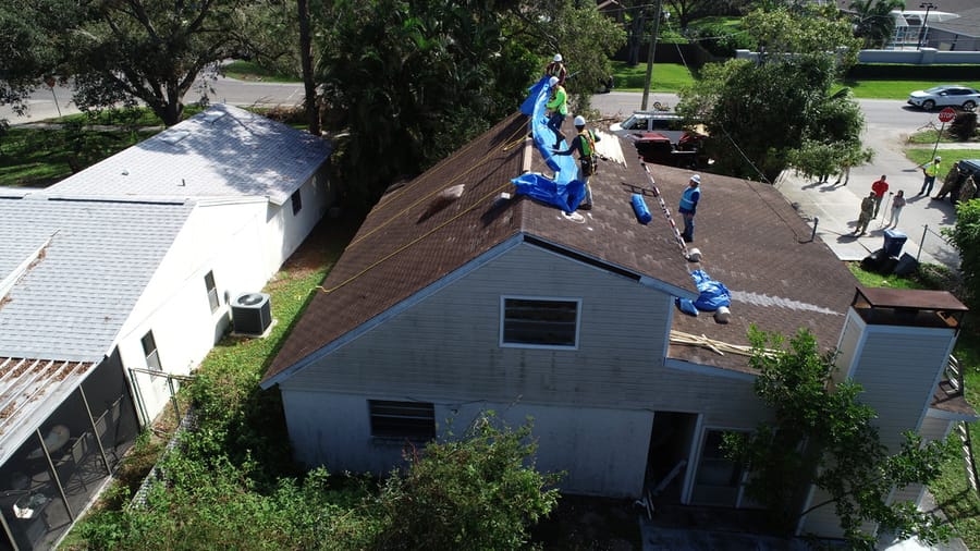 Hurricane Ian - Blue Roof