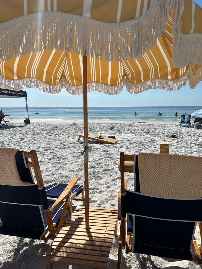 Beach Suites beach setup