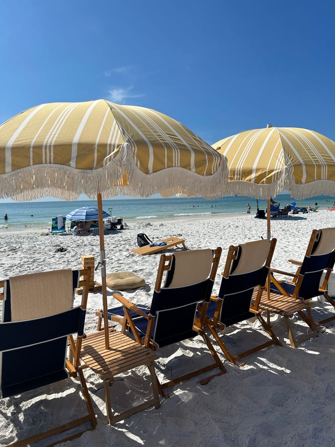 Beach Suites beach setup