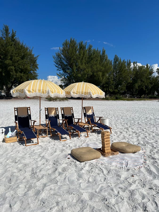 Beach Suites beach setup