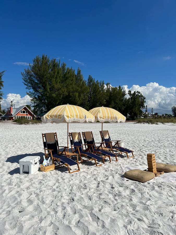 Beach Suites beach setup