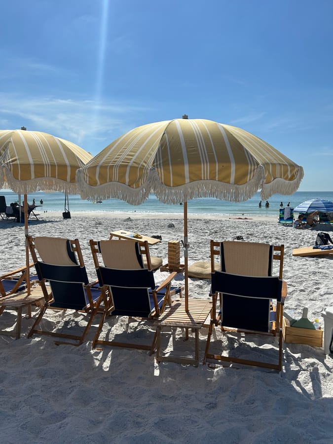 Beach Suites beach setup