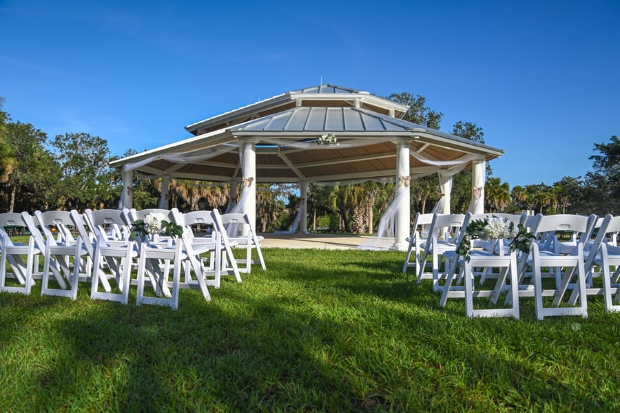 Phillippi Estate Park gazebo wedding