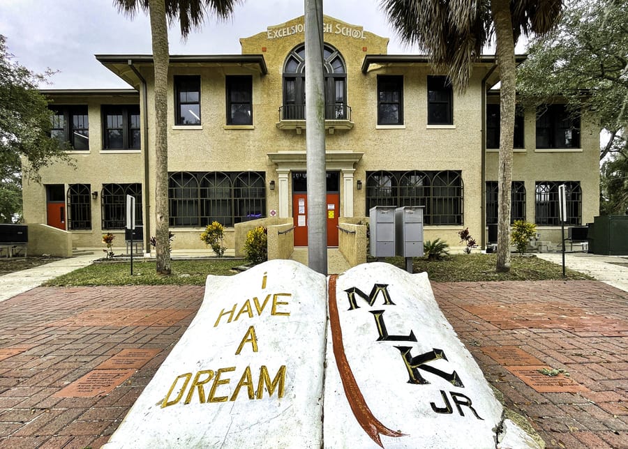 Lincolnville Museum exterior MLK sign- St Augustine credit FloridasHistoricCoast