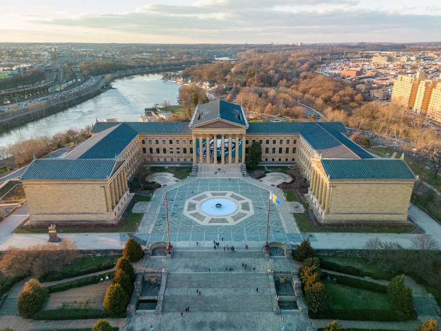 Philadelphia Museum of Art Eagles Banner