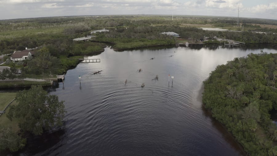 Ft. Hamer Rowing Aerial