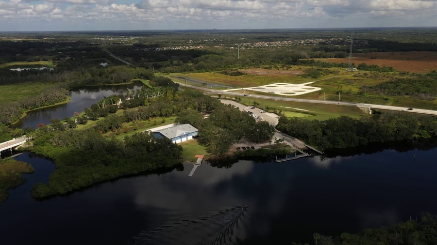 Ft. Hamer Rowing Aerial