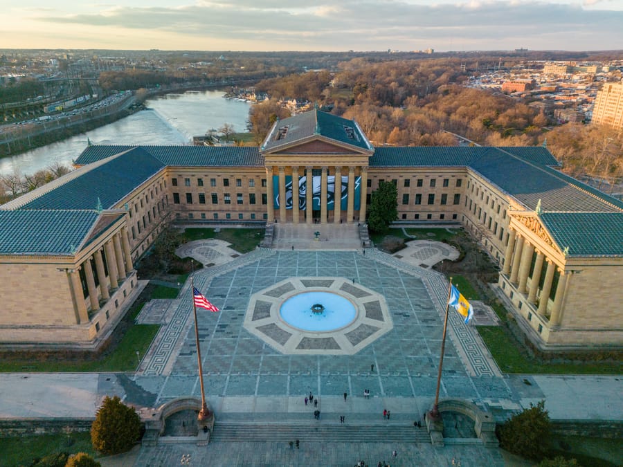 Philadelphia Museum of Art Eagles Banner