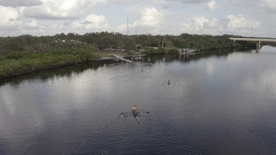 Ft. Hamer Rowing Aerial