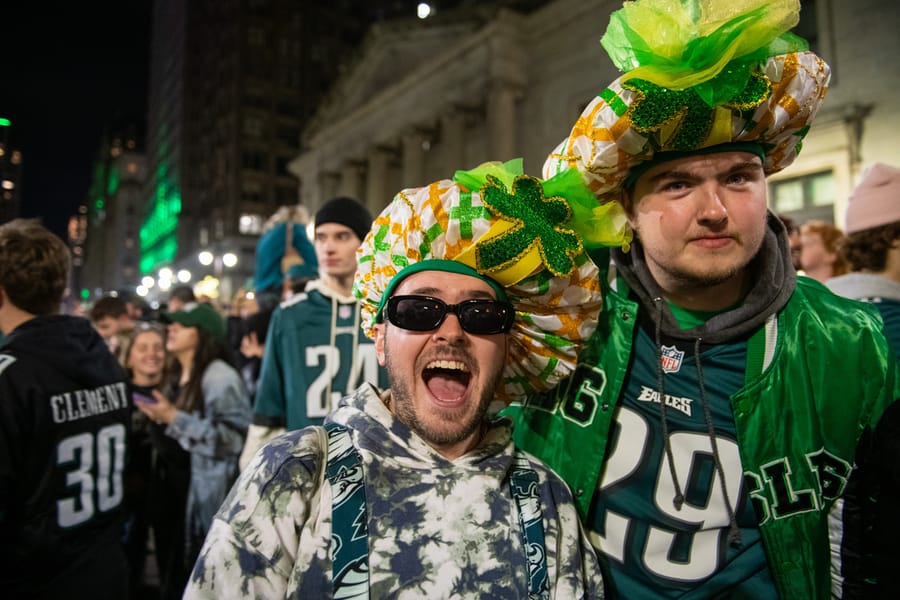 Eagles fans on Broad Street