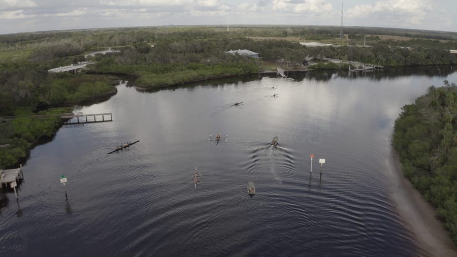Ft. Hamer Rowing Aerial