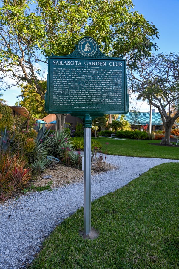 Sarasota Garden Club Historical Marker Dedication