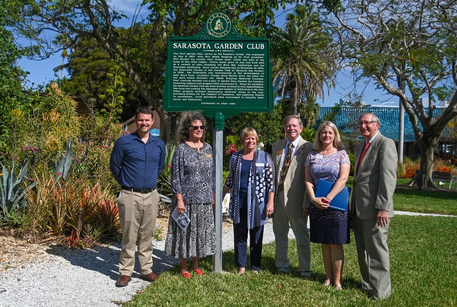 Historical Marker Dedication Sarasota Garden Club