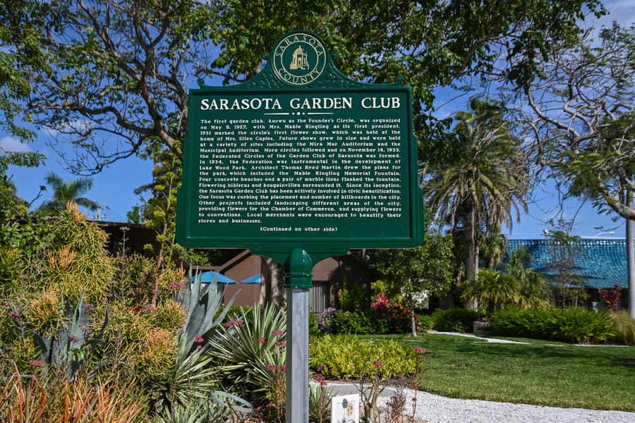 Sarasota Garden Club Historical Marker Dedication