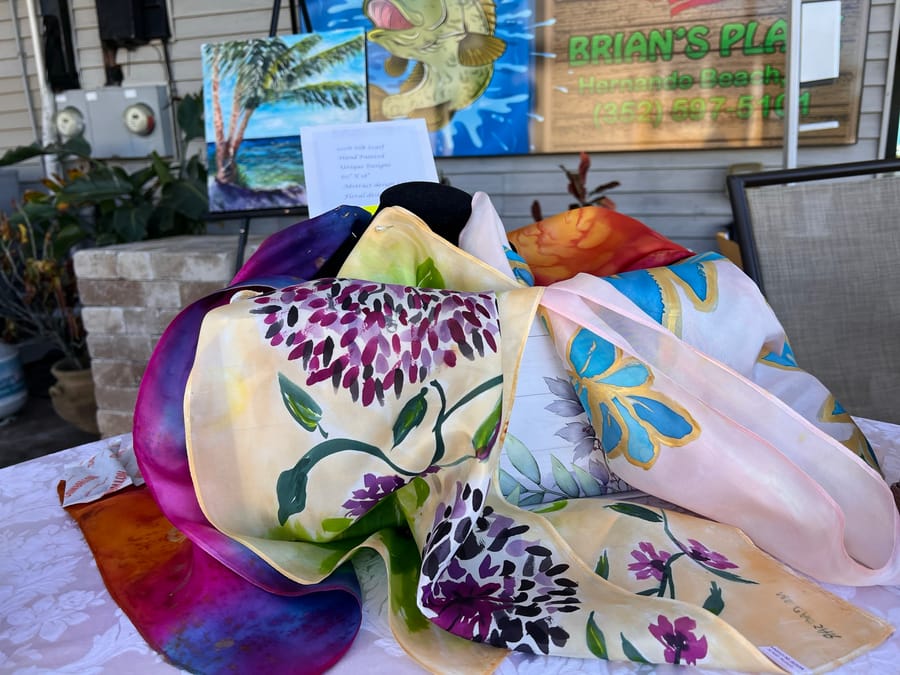 Painted Silk Scarves