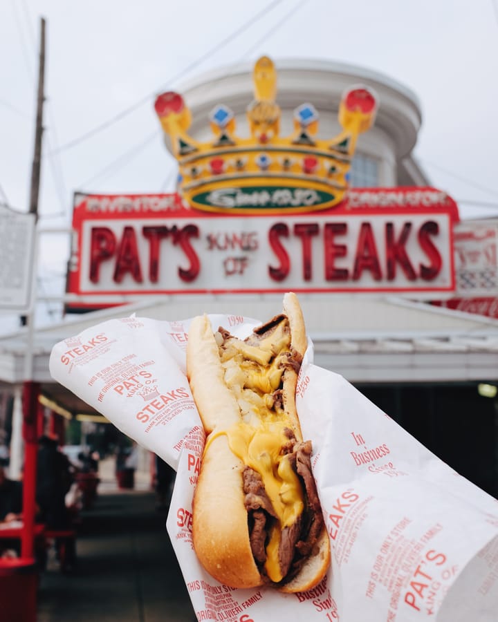 Pat's King of Steaks photo credit Kyle Huff for PHLCVB