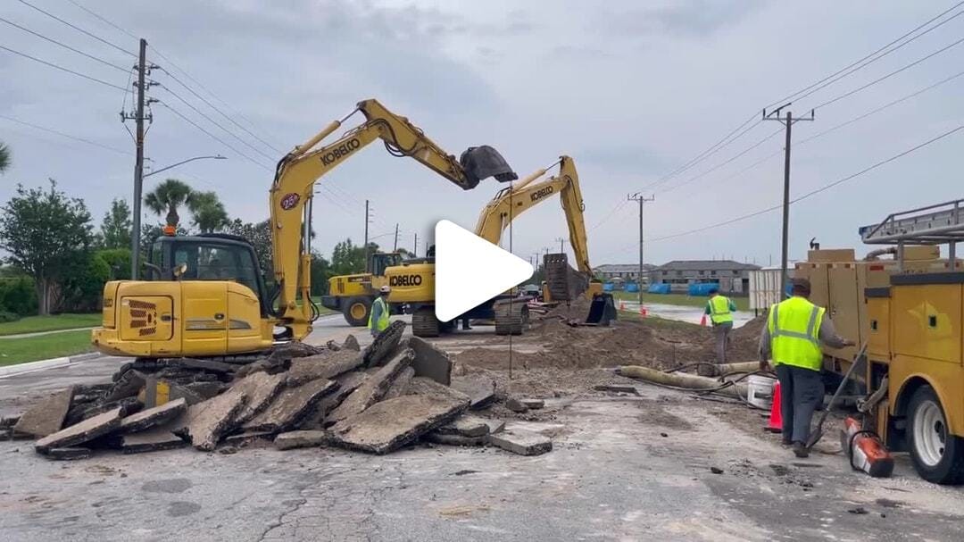 Laurel Road Water Main Break