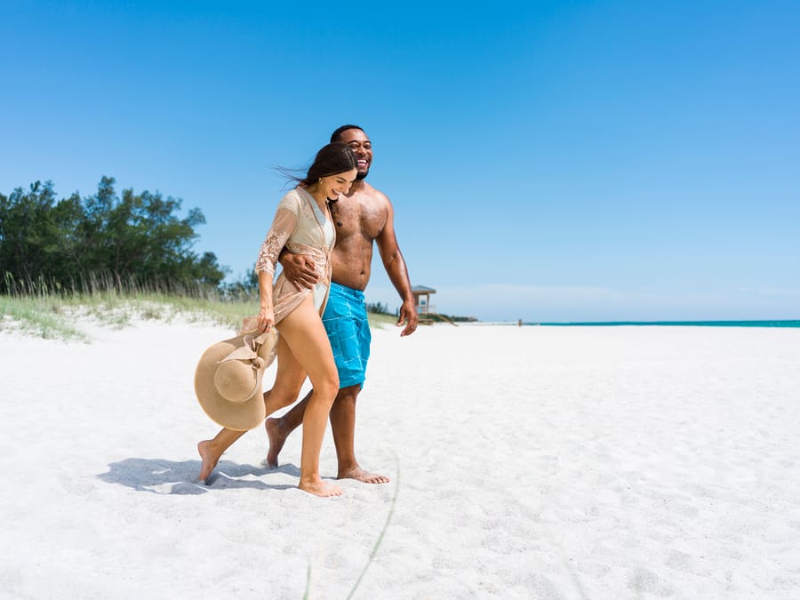 BACVB Couple on Beach Photoshoot