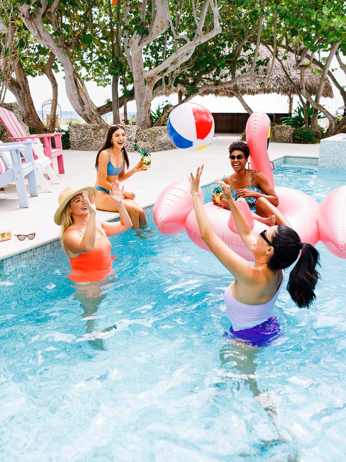 BACVB Girls Trip at Vacation Rental Pool