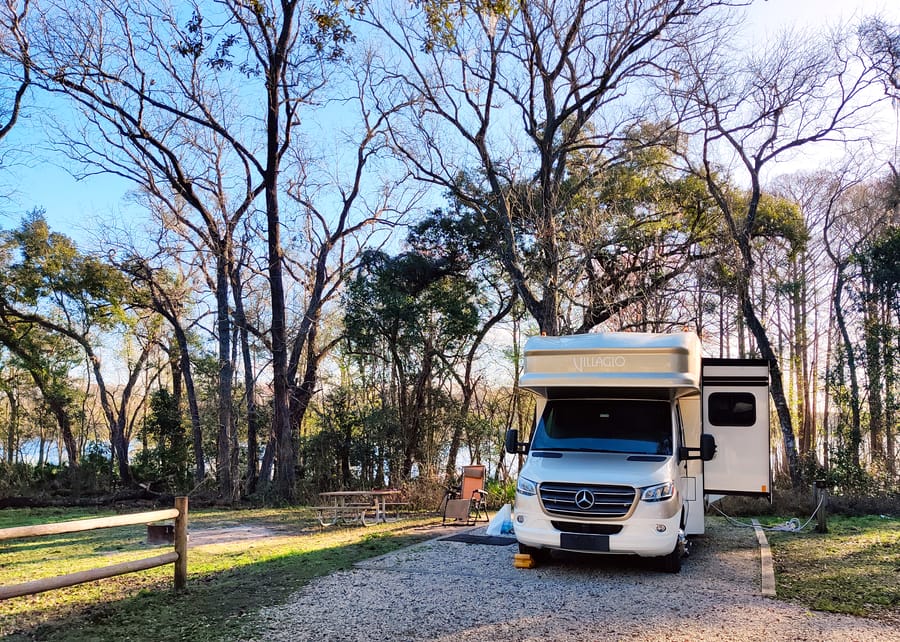 RV Camper at Silver Lake