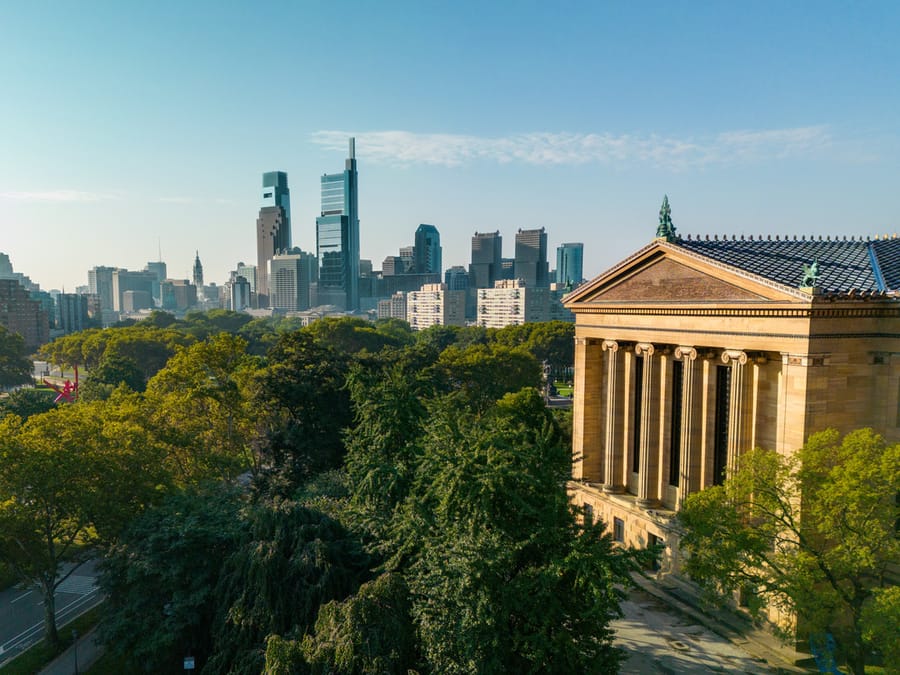 Skyline from Philadelphia Museum of Art