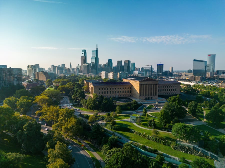 Skyline from Philadelphia Museum of Art