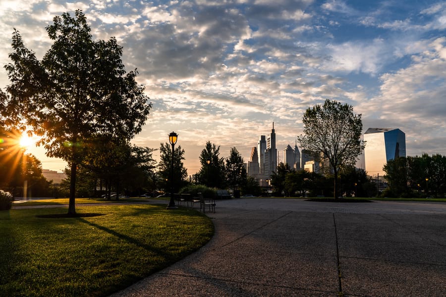 Drexel Park Skyline Sunrise