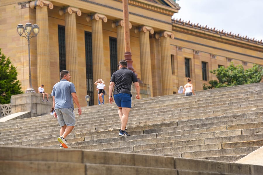 Rocky Statue and Steps