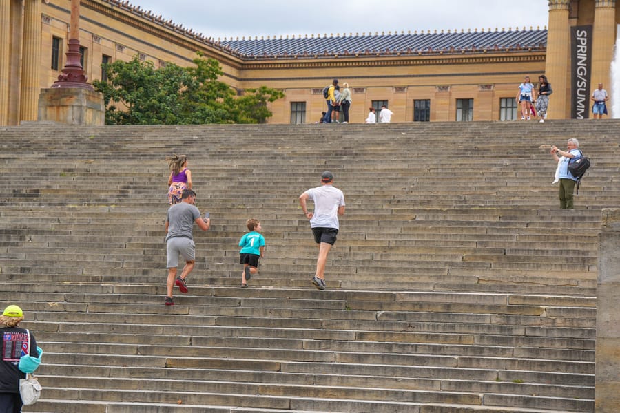 Rocky Statue and Steps