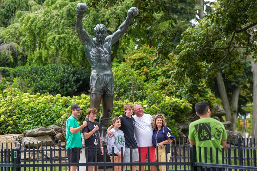 Rocky Statue and Steps