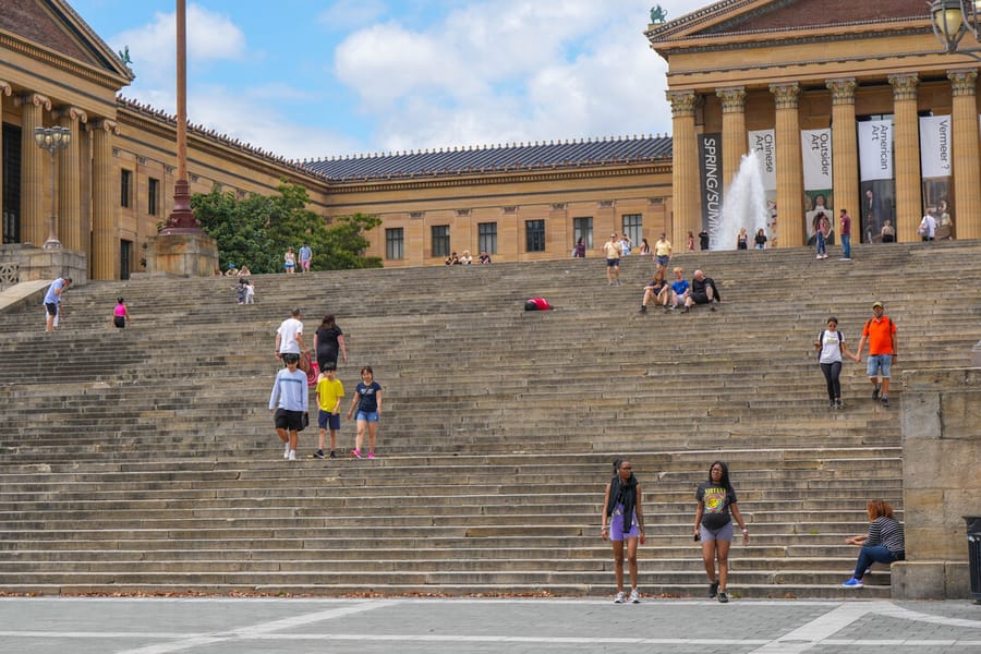 Rocky Statue and Steps