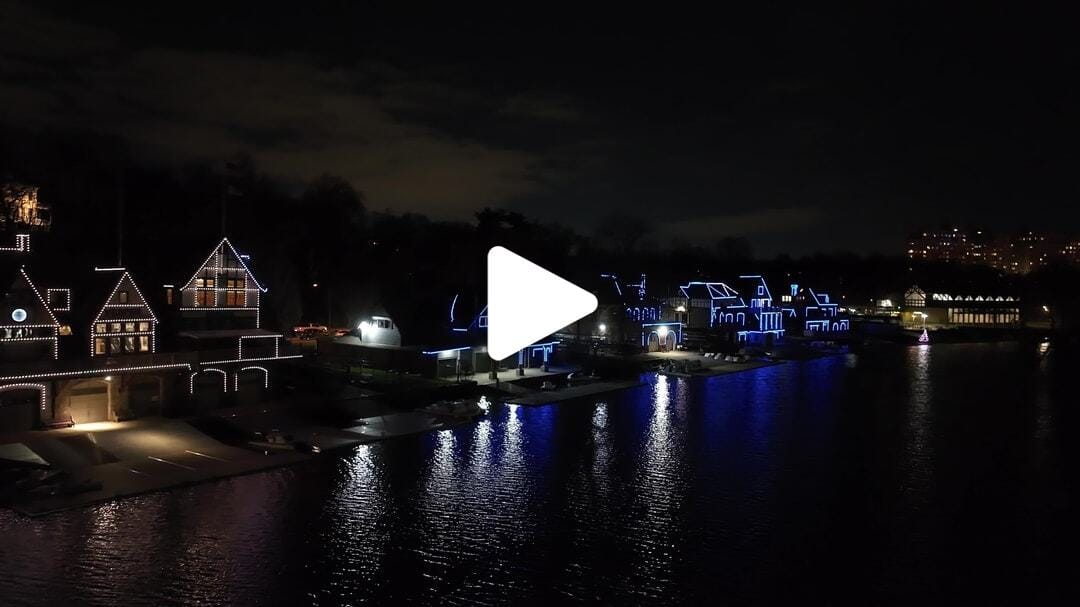 Boathouse Row at Night