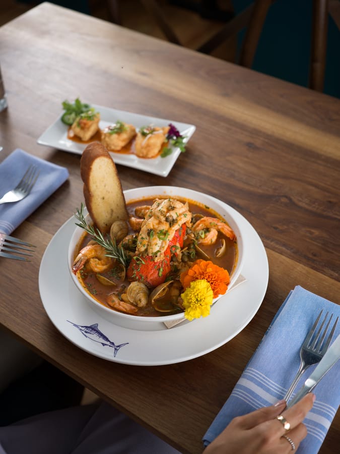 Dining at the Blue Marlin