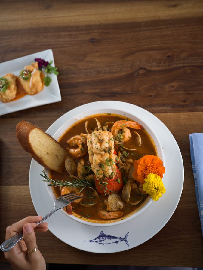 Dining at the Blue Marlin